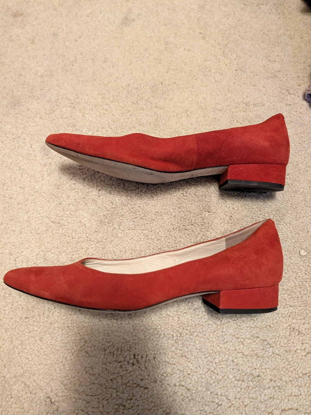 Cole Haan Suede Flats - Red